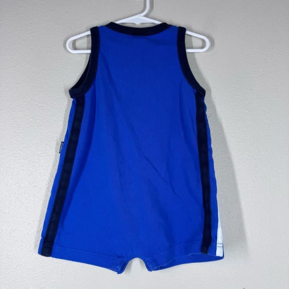 Vintage Oshkosh Kids Sporty Athletic Jumper One Piece Sleeveless Size 36 Months